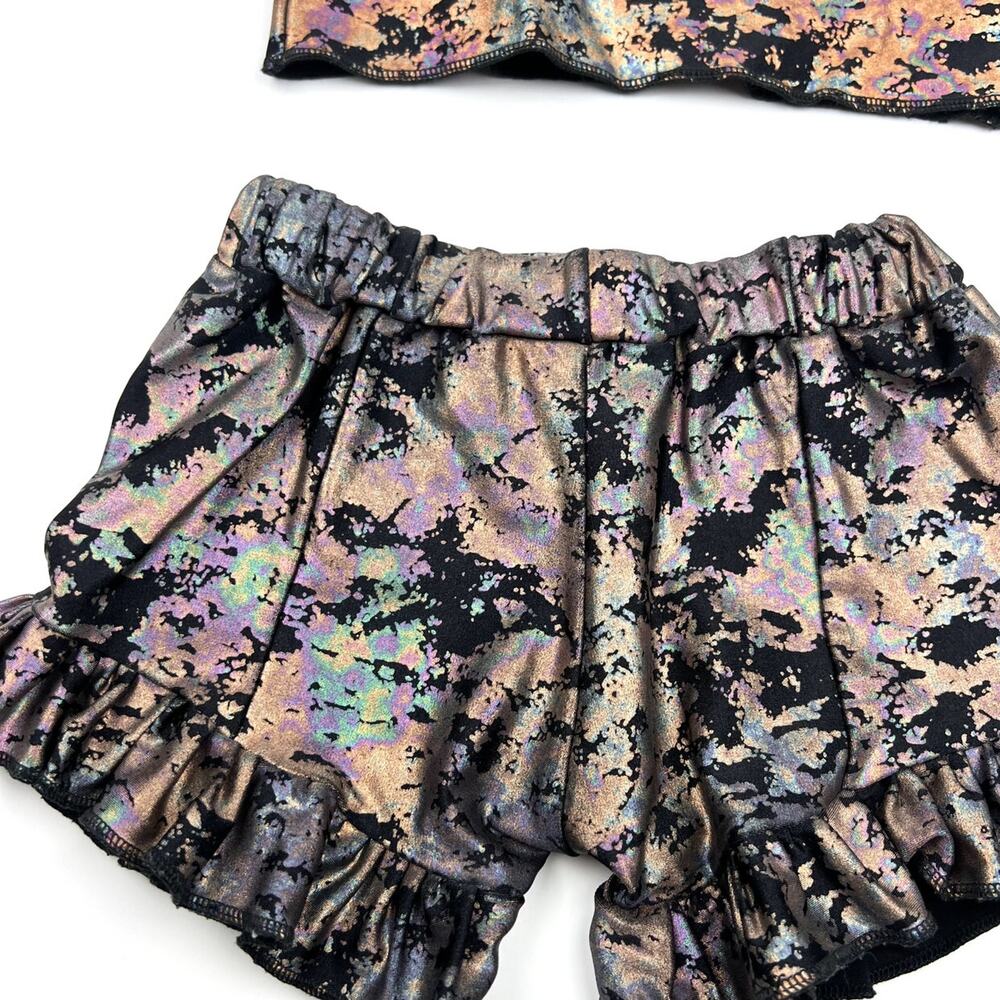 Little Southern Swag Handmade Metallic Ruffle Set - Picture 2 of 9